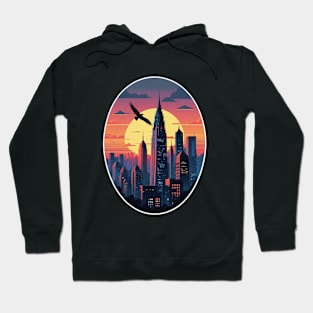 city skyscraper Hoodie